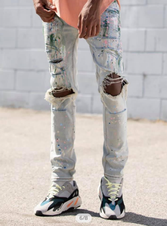 Biker jeans